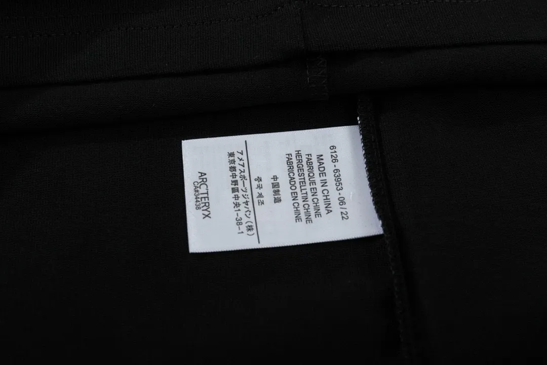 ARC TERYX JILSANDER 2025New Arrival 3M logo Same Style t 100％ 32 ：Black Size：XS-L